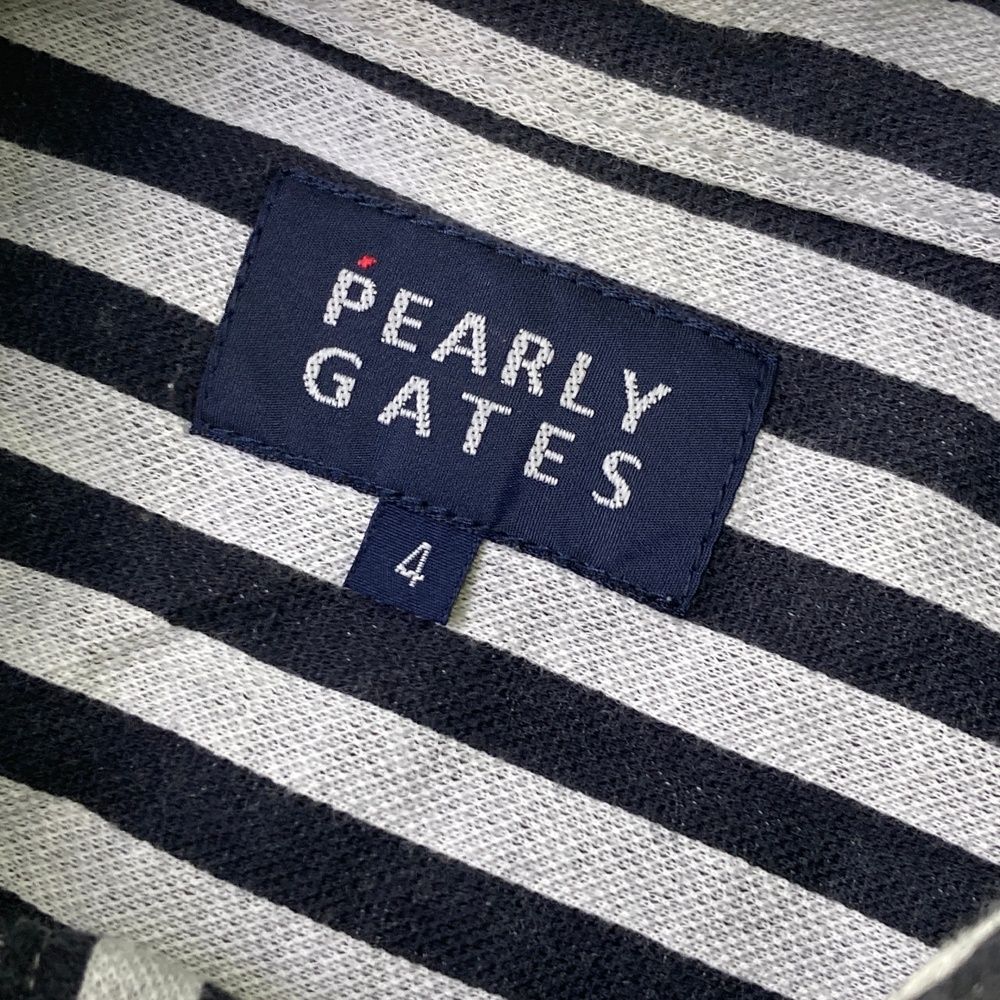 PEARLY GATES ストライプポロシャツ サイズ4 サイズ：4 PEARLY GATES