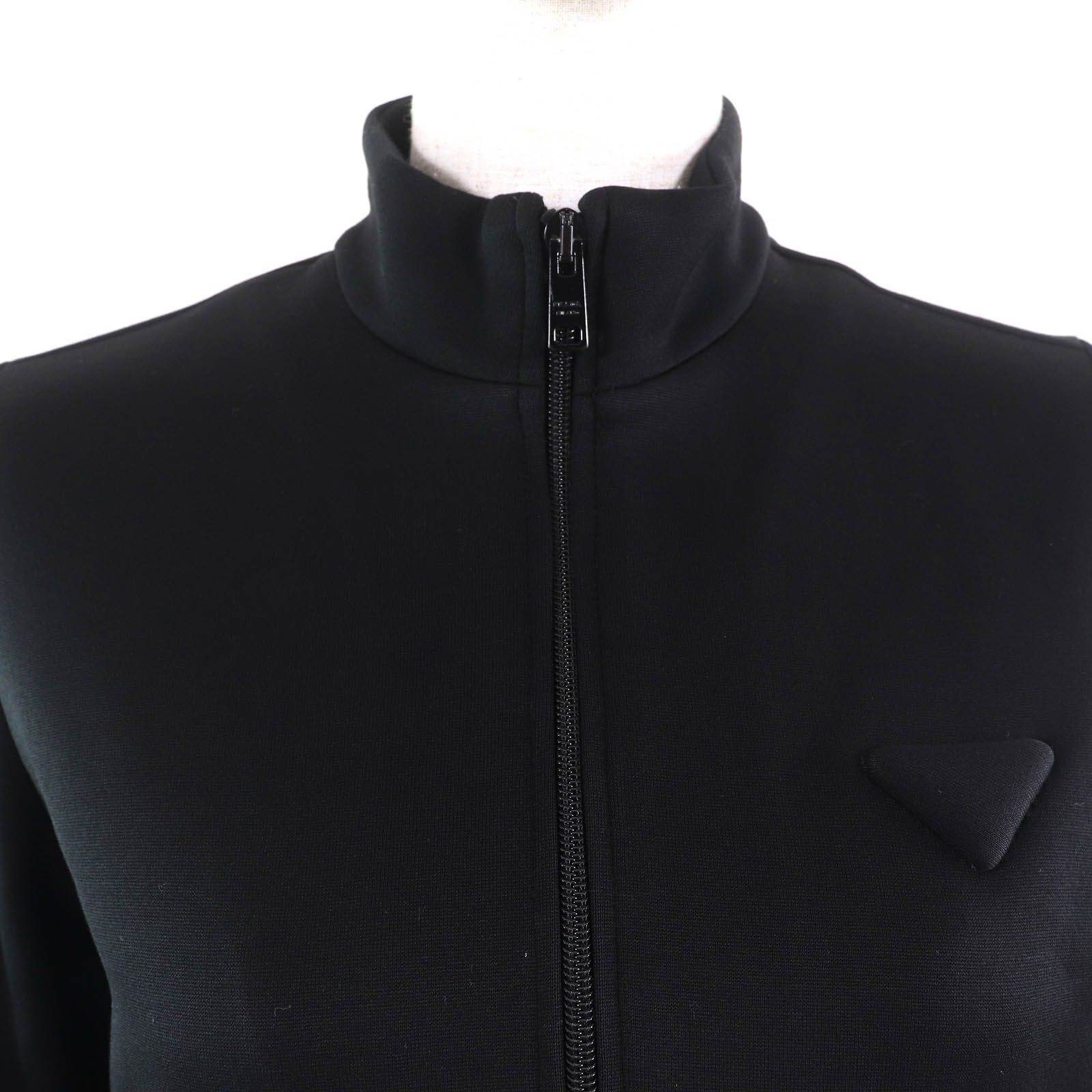 PRADA 洗練 お洒落 フリース クロップド ブルゾン 極美品△PRADA プラダ 2024年製 138632 クロップド フリース