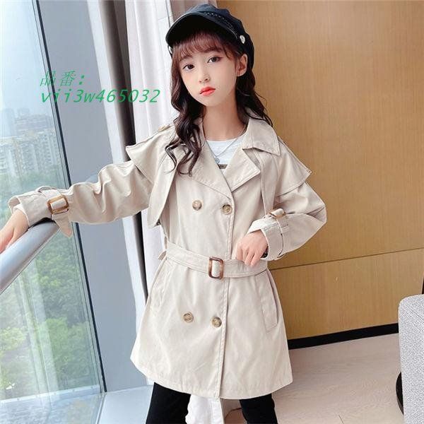 子供コート ガールズコート 女の子 長袖 キッズ服 トップス トレンチコート 入学式 卒業式 ジャケット アウター 秋着 vii3w465032