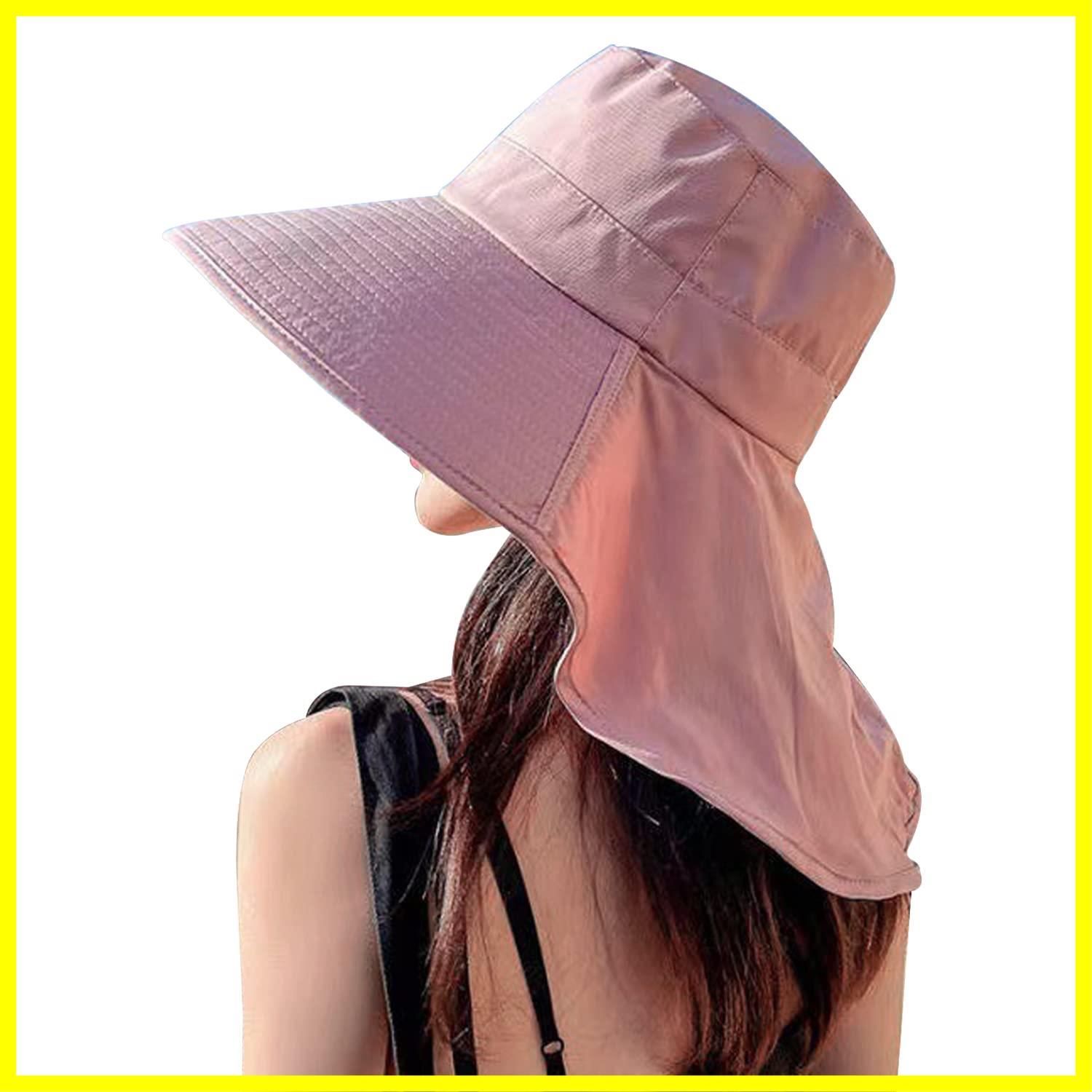 【色: イエロー】ARSZHORSVS UVカット 帽子 レディース 日焼け対策