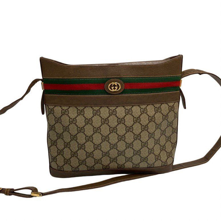 極 美品 GUCCI オールドグッチ ヴィンテージ シェリーライン GG ロゴ