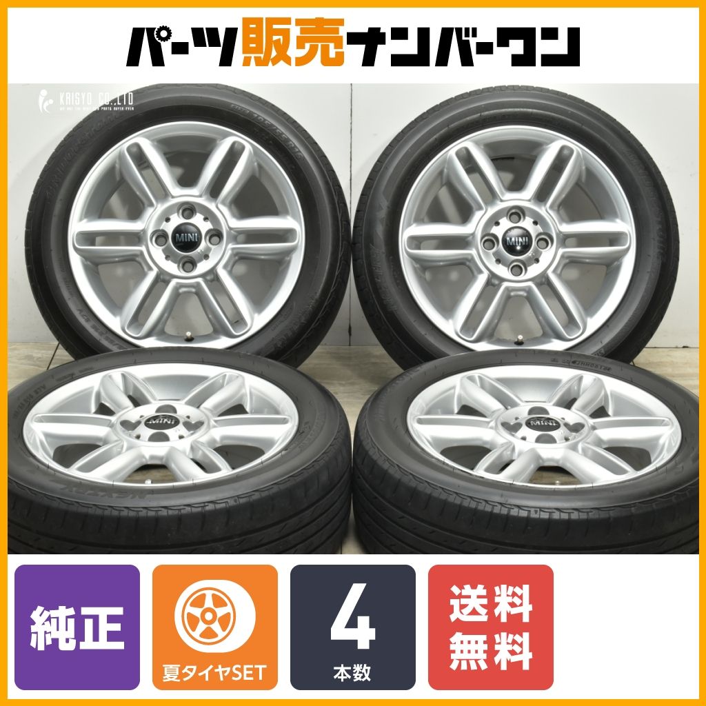 【正規品】MINI R55 R56 ミニクーパー 純正 16in 6.5J +48 PCD100 ブリヂストン ネクストリー 195/55R16 品番:6791940 クラブマン 流用