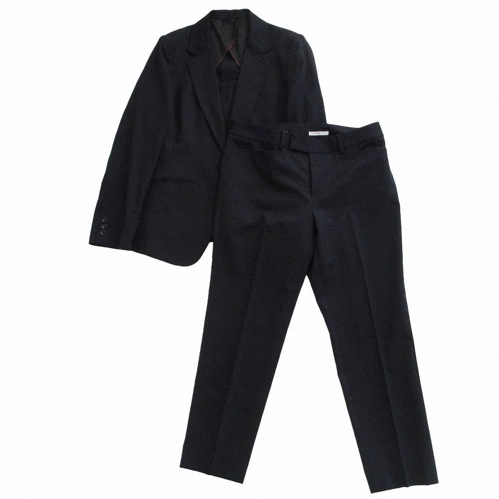 HILTON ヒルトン STRETCH パンツ スーツセットアップ ネイビー