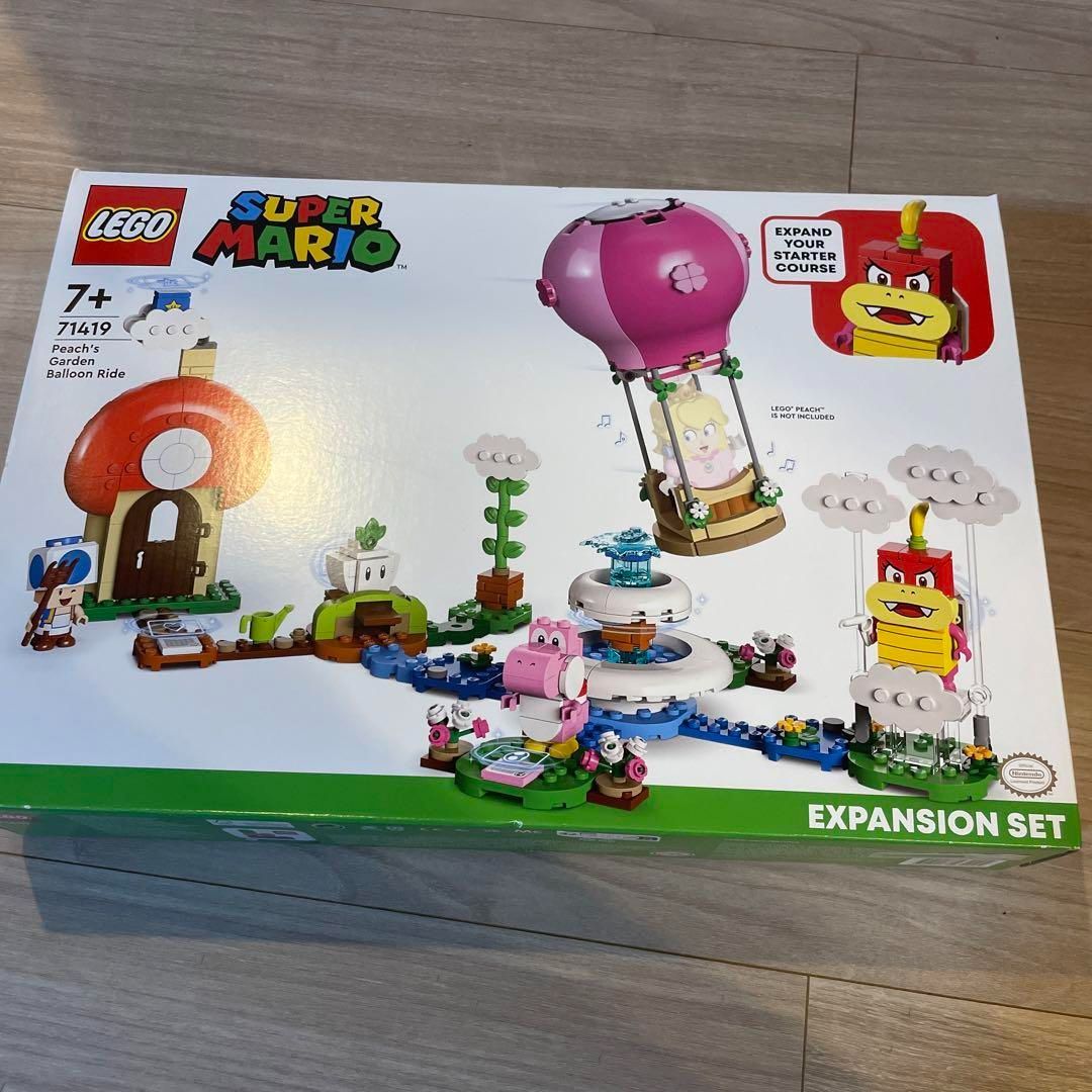 新品 LEGO スーパーマリオ ピーチの気球でフワフワチャレンジ