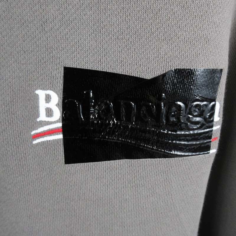 22AW】BALENCIAGA Gaffer ロゴ フリース フーディ コットン