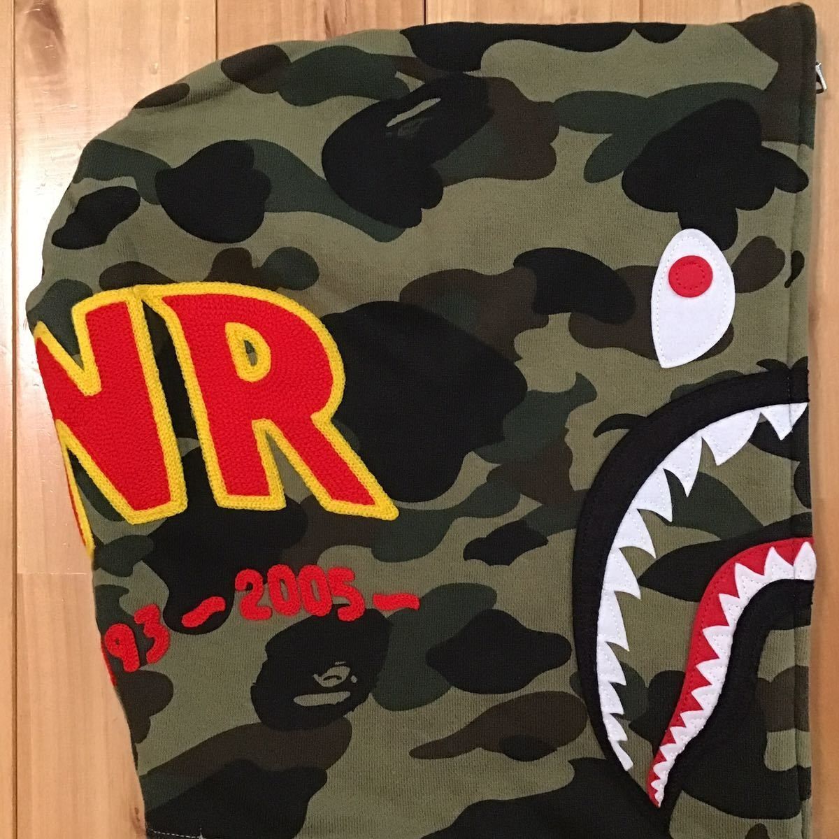 ☆XL☆ 1st camo green 2nd シャーク パーカー shark full zip hoodie 