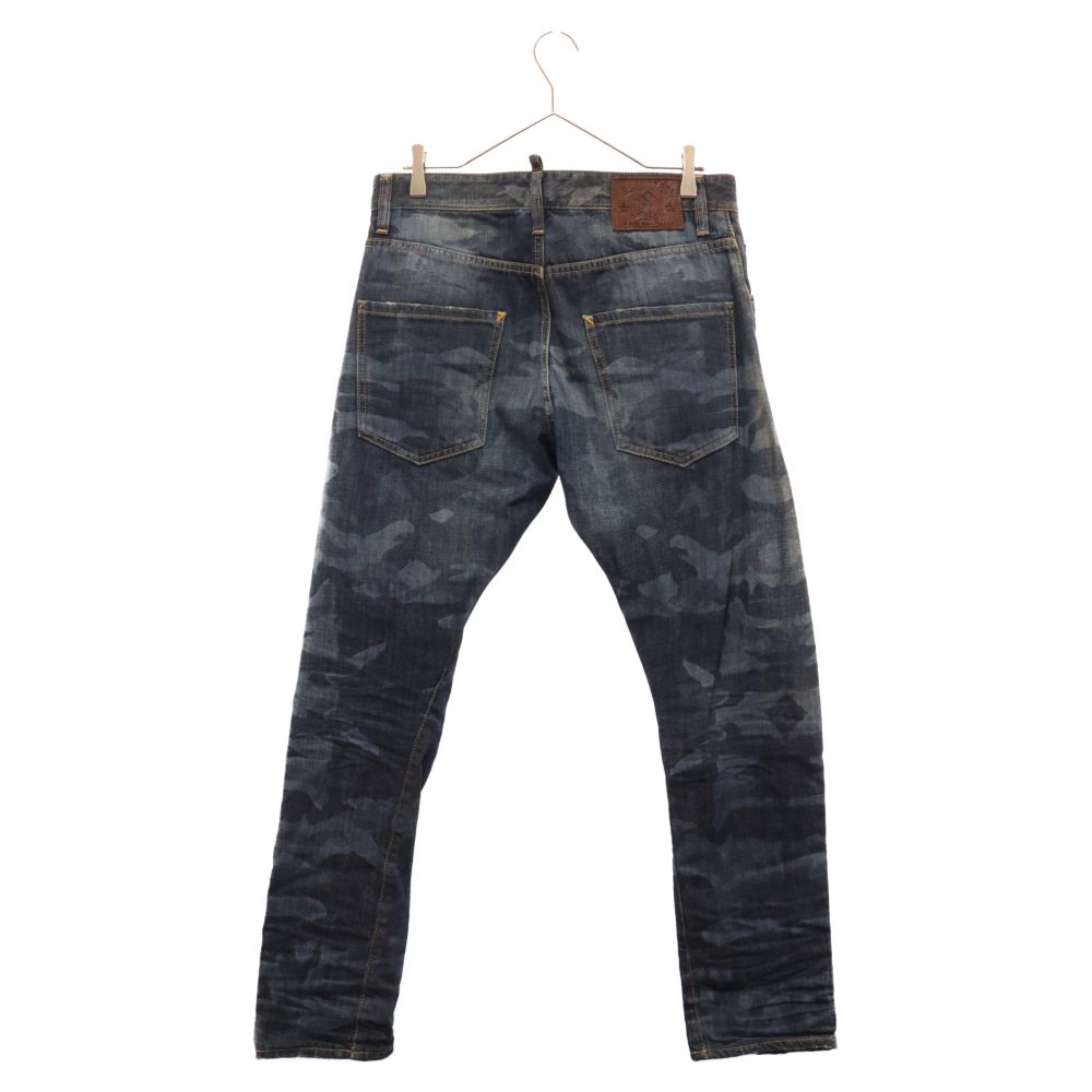 DSQUARED2 (ディースクエアード) カモフラージュ ストレートデニム