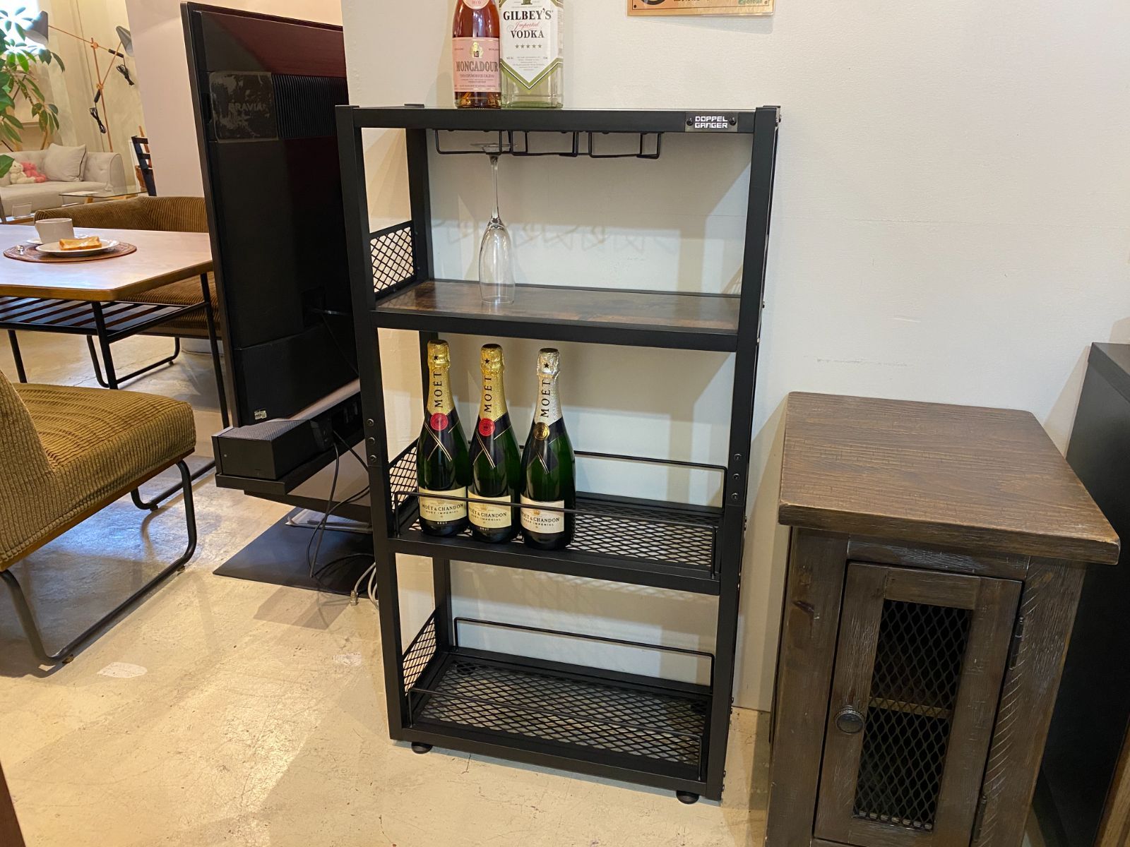 DOPPELGANGER ドッペルギャンガー リカーラック ブラック ワイン 収納