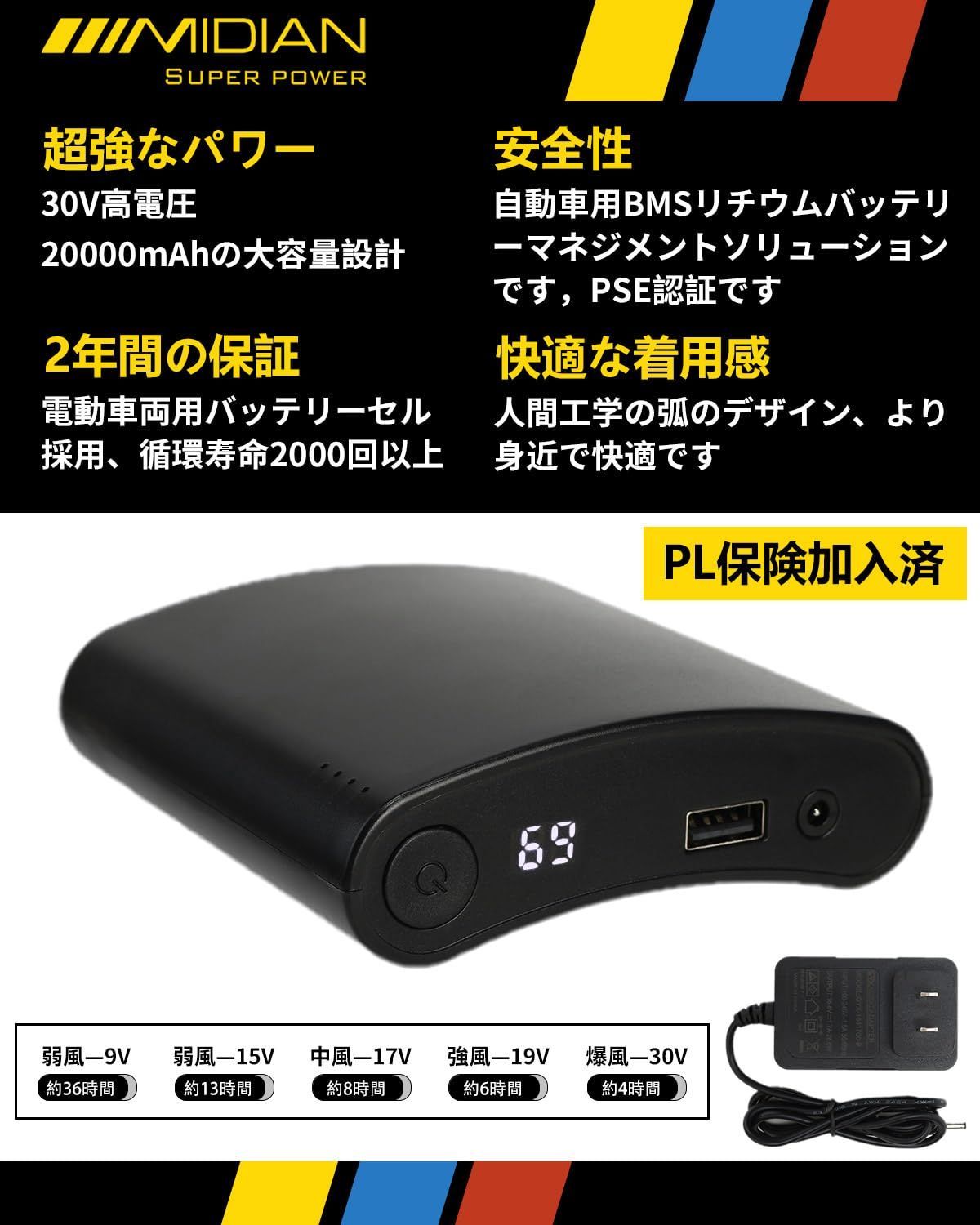 バッテリー付き
