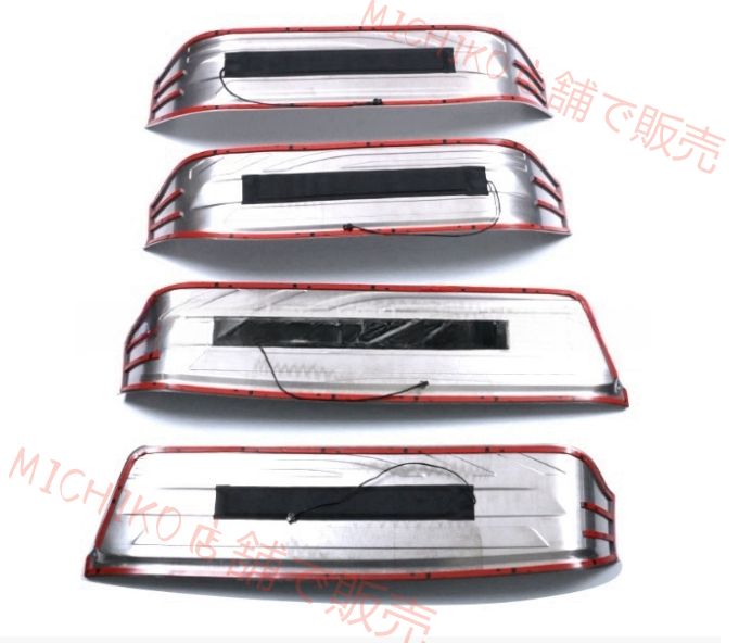 トヨタ アルファード 40系 LED スカッフ プレート サイドガーニッシュ 4P プロテクター ステップ カバー ALPHARD -