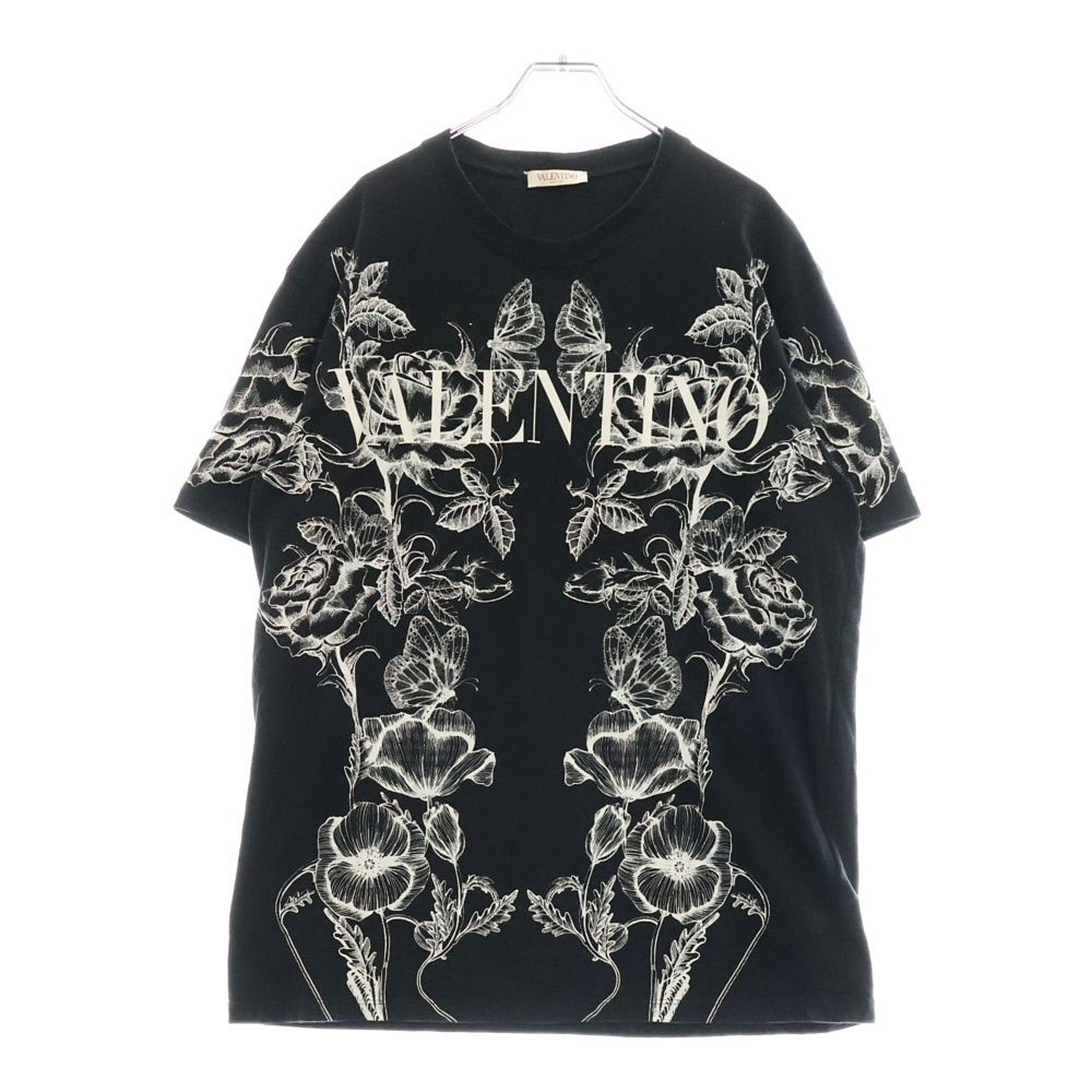 高質 VALENTINO (ヴァレンチノ) クルー フローラルロゴプリント 22AW カットソー(長袖+七分)