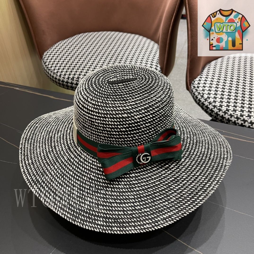 GUCCI麦わら帽子 今日特価】Gucci 2024 新 麦わら帽 リボン飾り-3 - メルカリ