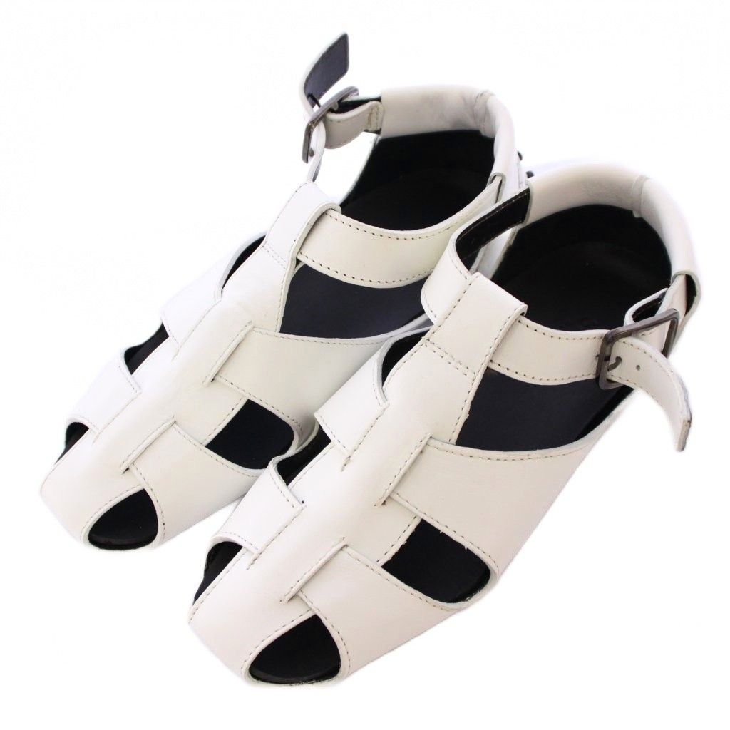 ペリーコ PELLICO SUNNY グルカサンダル ストラップ レザー フラット 35 白 ホワイト PG23-2003 BB