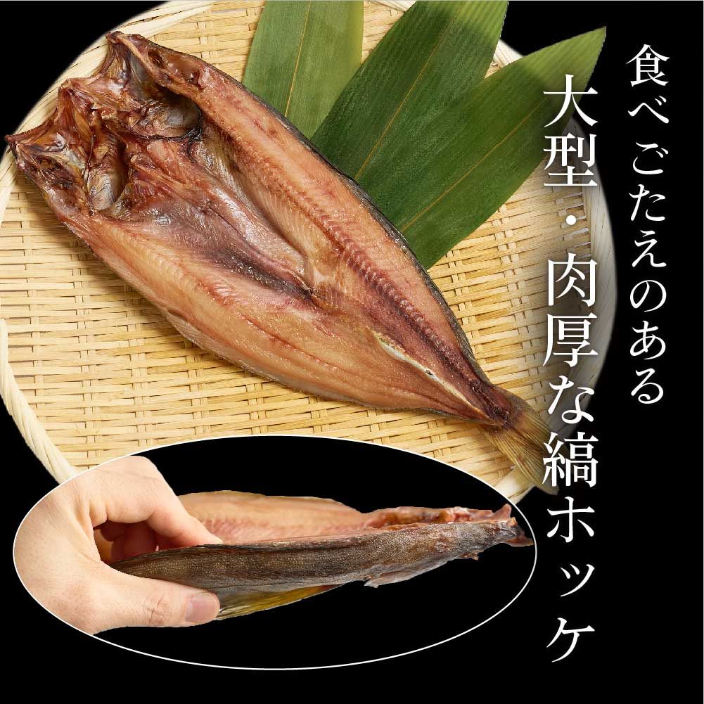 ほっけ 肉厚縞ほっけ 500g前後x5枚 北海道 ほっけ 開き ホッケ 干物