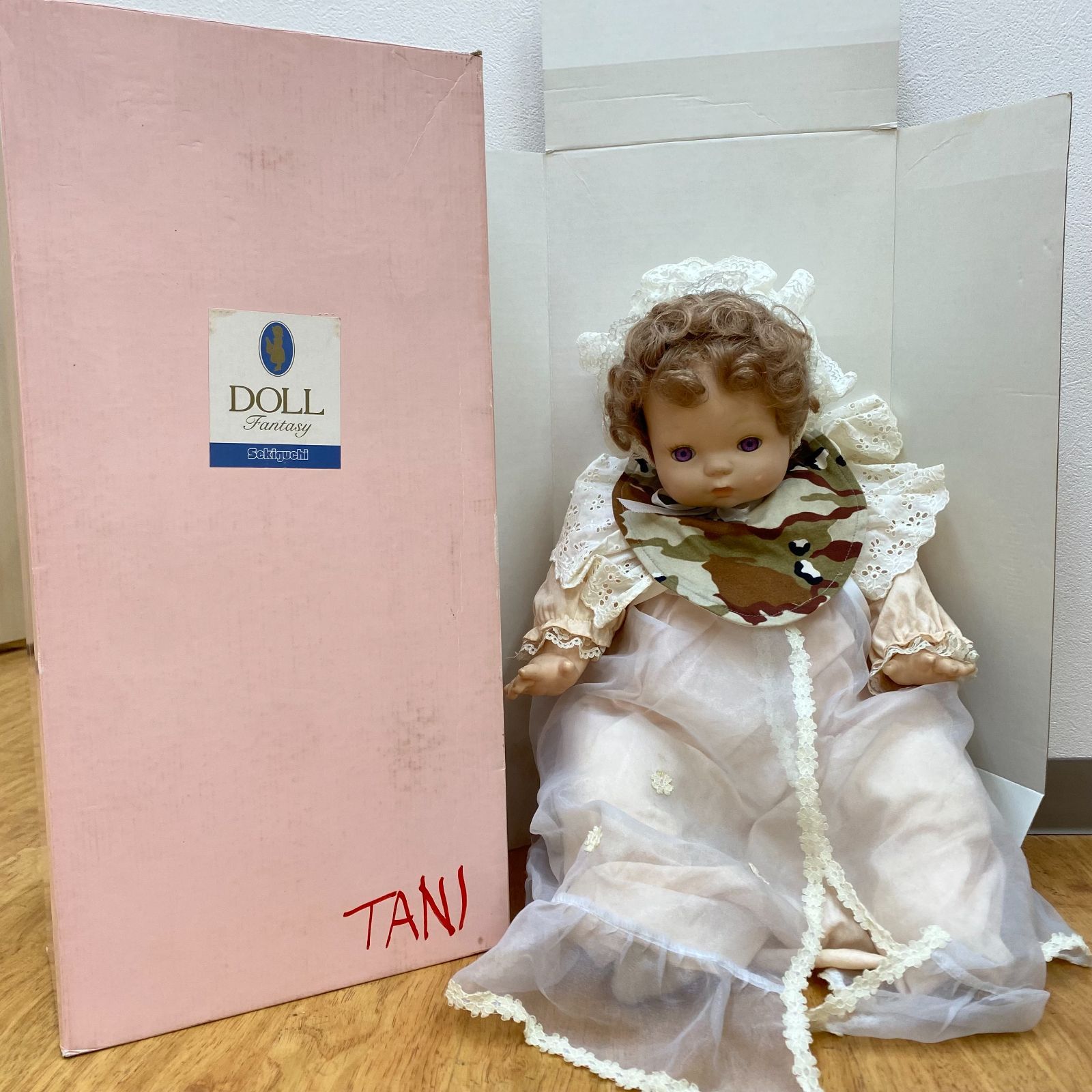 K1221 現状品 セキグチ 人形 ベビーブランシェ ピンク 赤ちゃん 抱き人形 ベビードール Sekiguchi