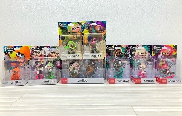 任天堂　amiibo スプラトゥーン 7種セット 未開封　い 未開封amiiboフィギュア スプラトゥーンシリーズ まとめ 任天堂