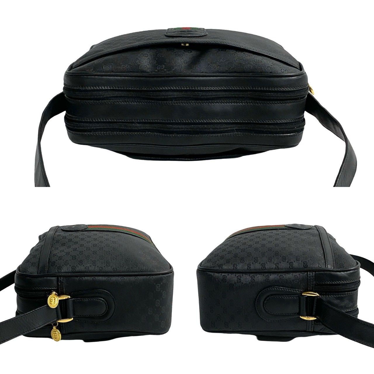 OLD GUCCI オールドグッチ ハンドバッグ シェリーライン ブラック GUCCI グッチ オールドグッチ OLD GUCCI シェリーライン ハンド