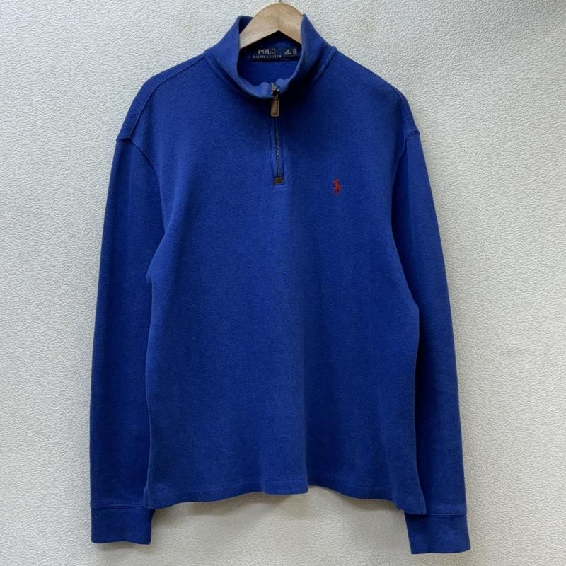 POLO RALPH LAUREN ポロラルフローレン トレーナー 長袖 ポニー ロゴ刺繍 ハーフジップ スタンドカラー プルオーバー コットン ニット