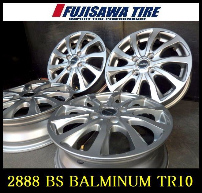 2888 B▲送料無料▲BS BALMINUM TR10 ホイール▲14x4.5J 4穴 PCD100 45▲4本