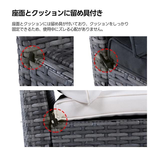 ガーデンファニチャーセット 3点セット ラタン調 コンバクト 収納 ガーデンファニチャー ベランダテーブル ガーデンテーブル ガーデンチェアー テーブル 爆買 STEELWINDOWSANDDOORS_COM