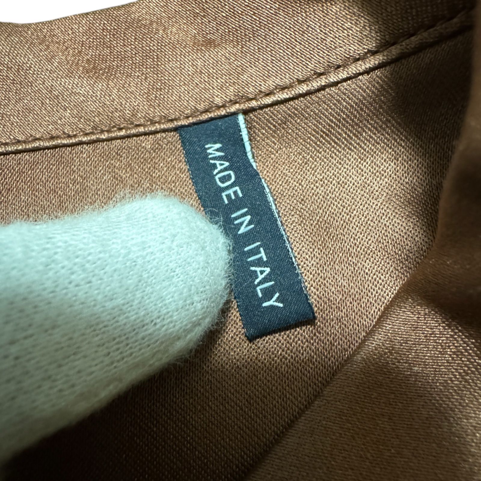 RE76 【美品】 JIL SANDER NAVY ジルサンダーネイビー シルク 