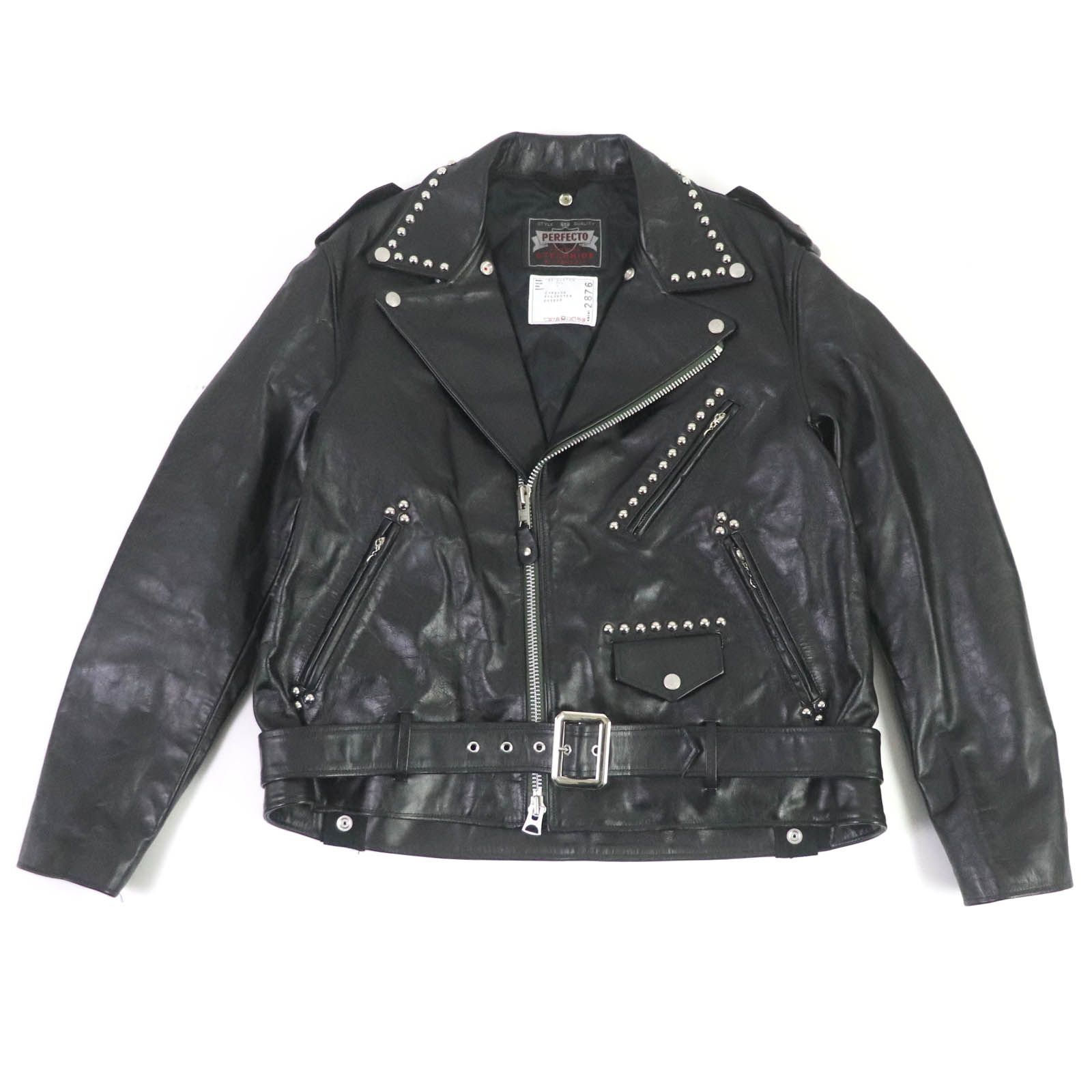 極美品□Sacai サカイ Schott 2022年製 22-02876M レザー