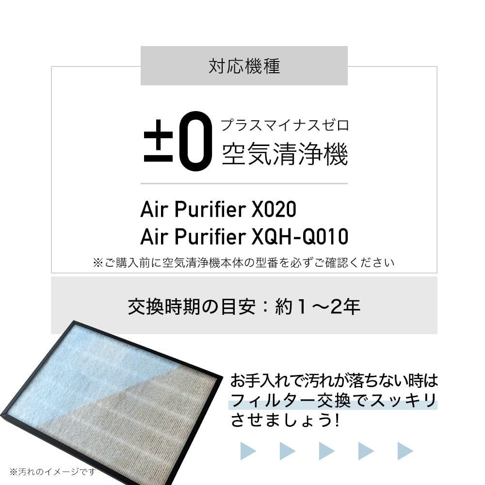プラスマイナスゼロ 空気清浄機 XQH-X020