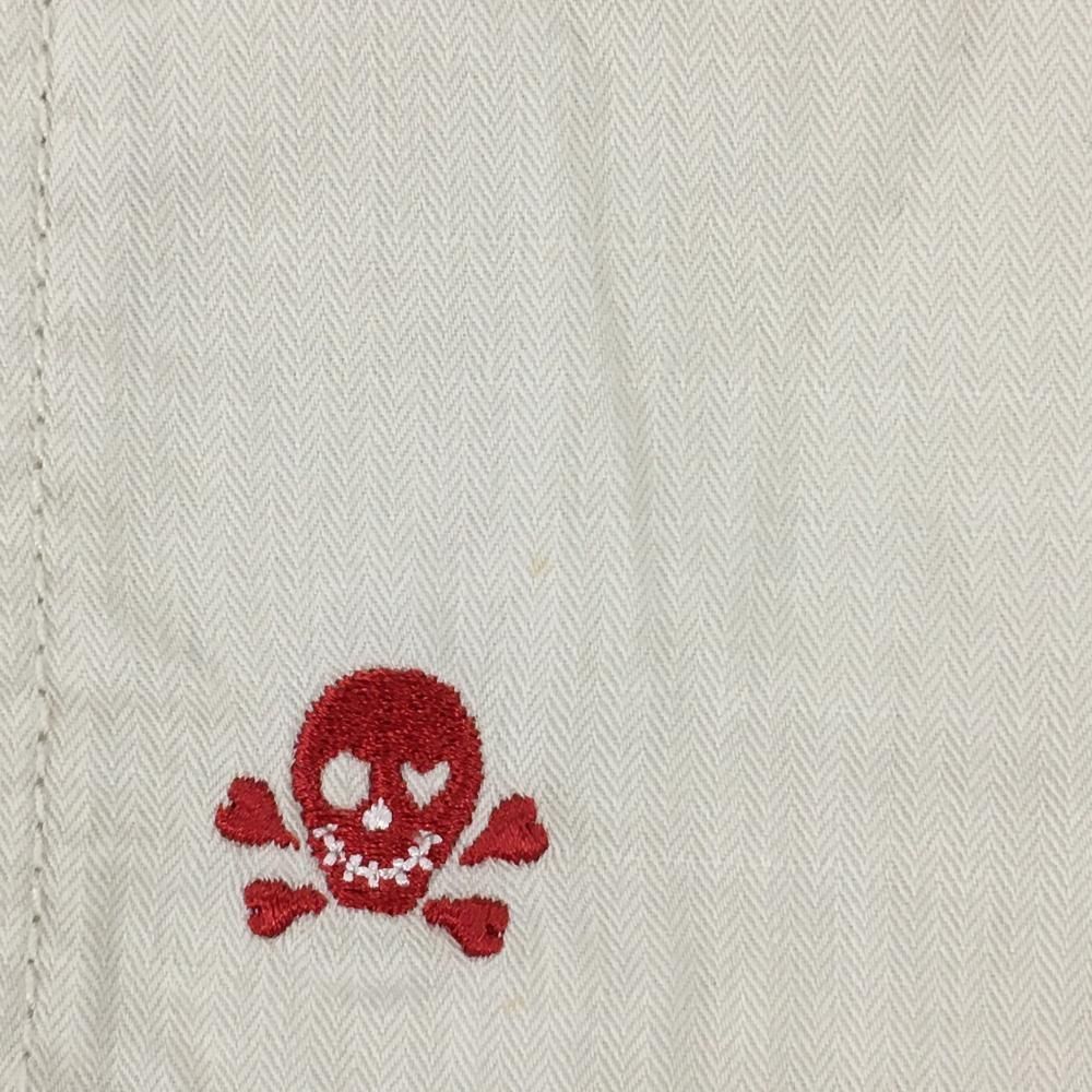 DANCE WITH DRAGON】ゴルフパンツ ベージュ 赤 ステッチ DANCE WITH