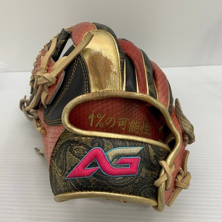 中古品 アバターグラブ AVATARGLOVE パラマウントスポーツ 硬式 内野手用グローブ 刺繍入り ペイズリー柄 左投げ 3971 中古品 アバターグラブ AVATARGLOVE パラマウントスポーツ 硬式