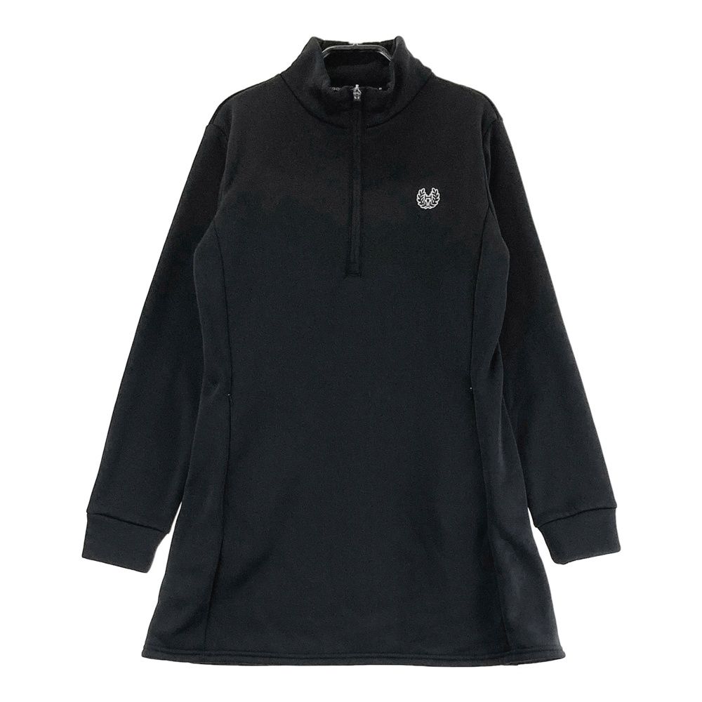 サイズ S HYPEGOLF ハイプゴルフ 裏ボア ハーフジップ 長袖ワンピース ブラック系 240101404476 ゴルフウェア レディース ストスト