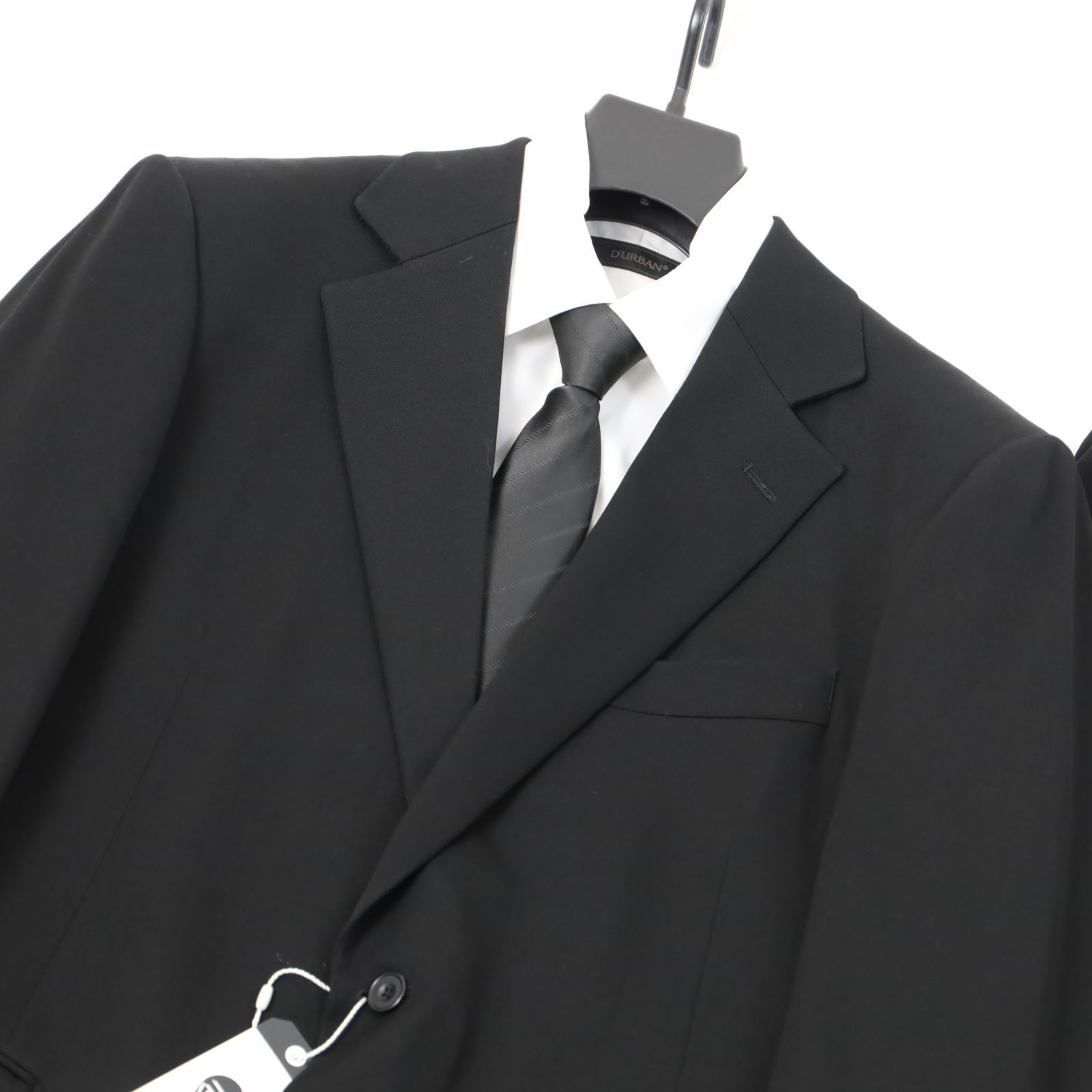 新品 五大陸 WEAR BLACK フォーマル 礼服 ブラックスーツ メンズ ウール BB6 定価7.5万 -725
