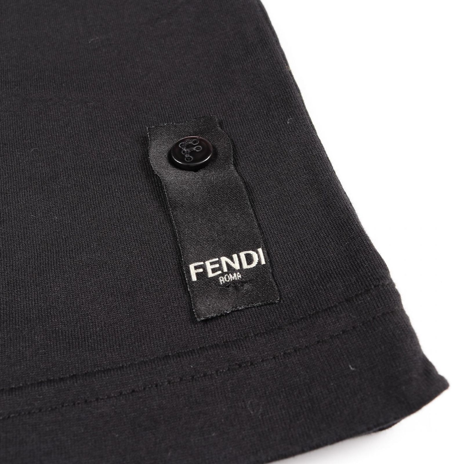 フェンディ FENDI カットソー FFロゴパッチ FY0894 ブラック
