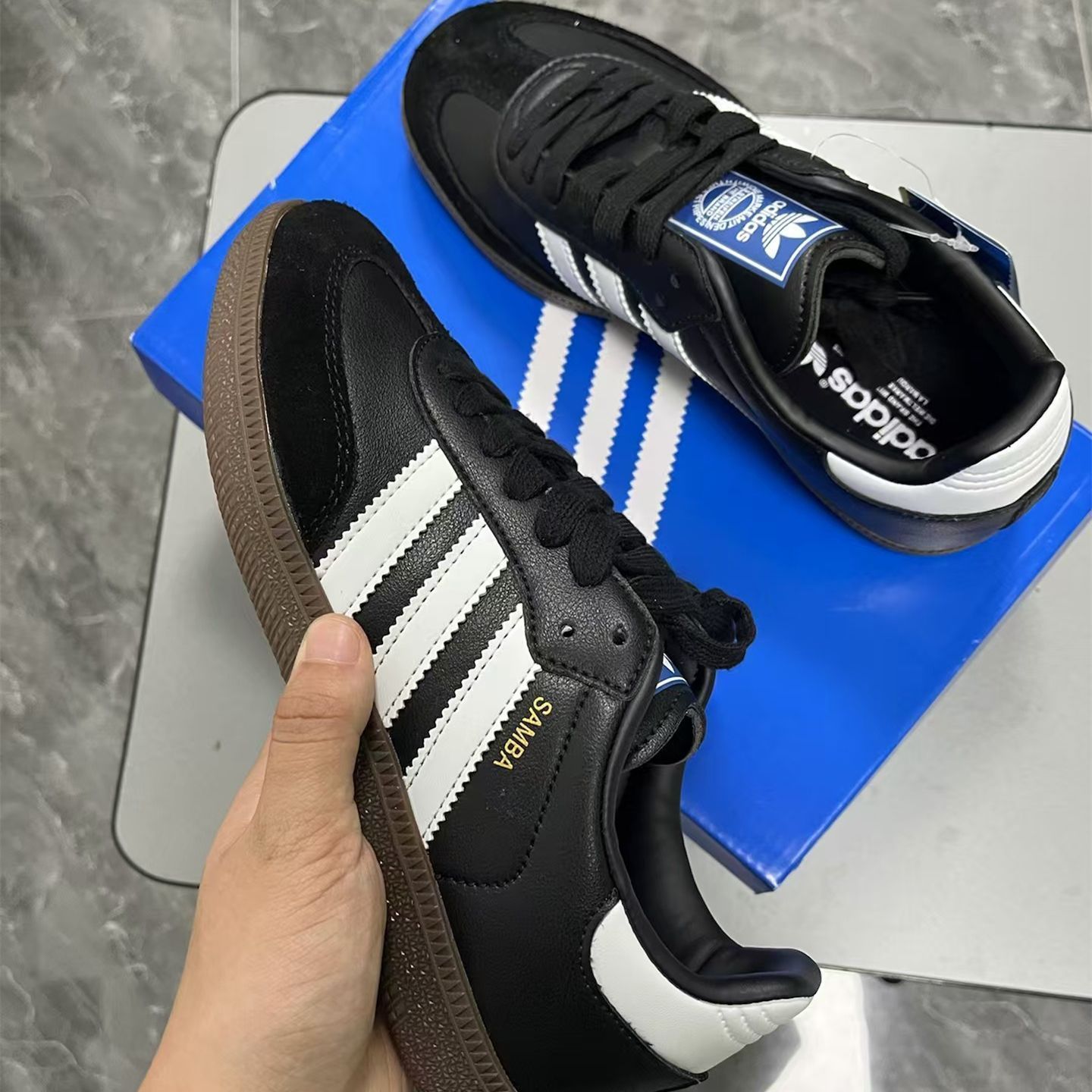 adidasアディダス サンバ Samba OG ブラック White Gum Adidas Originals Samba black