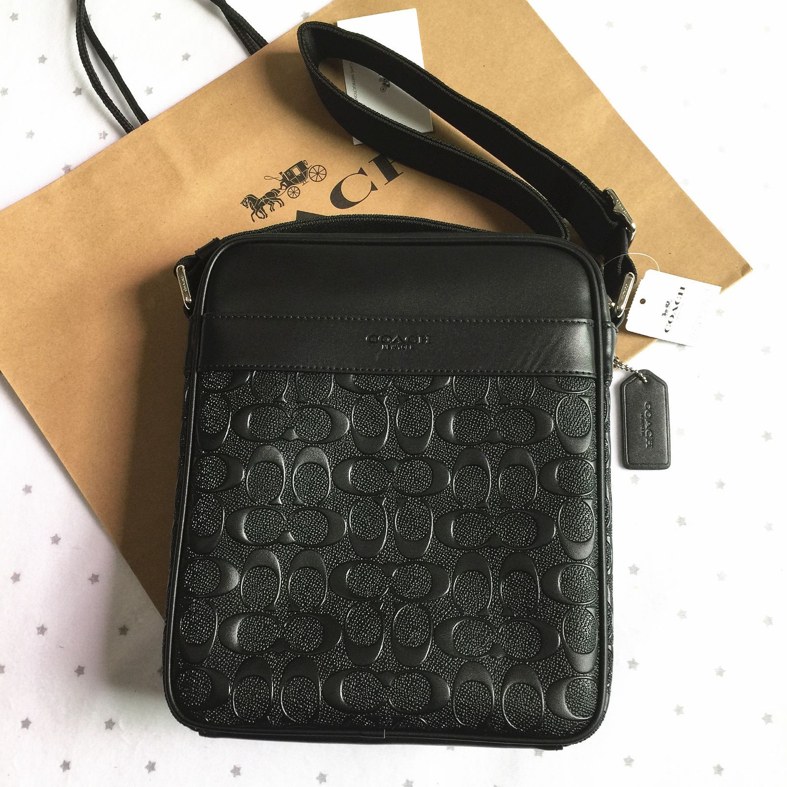 セール中】COACH コーチバッグ F11741 ブラック ショルダーバッグ  