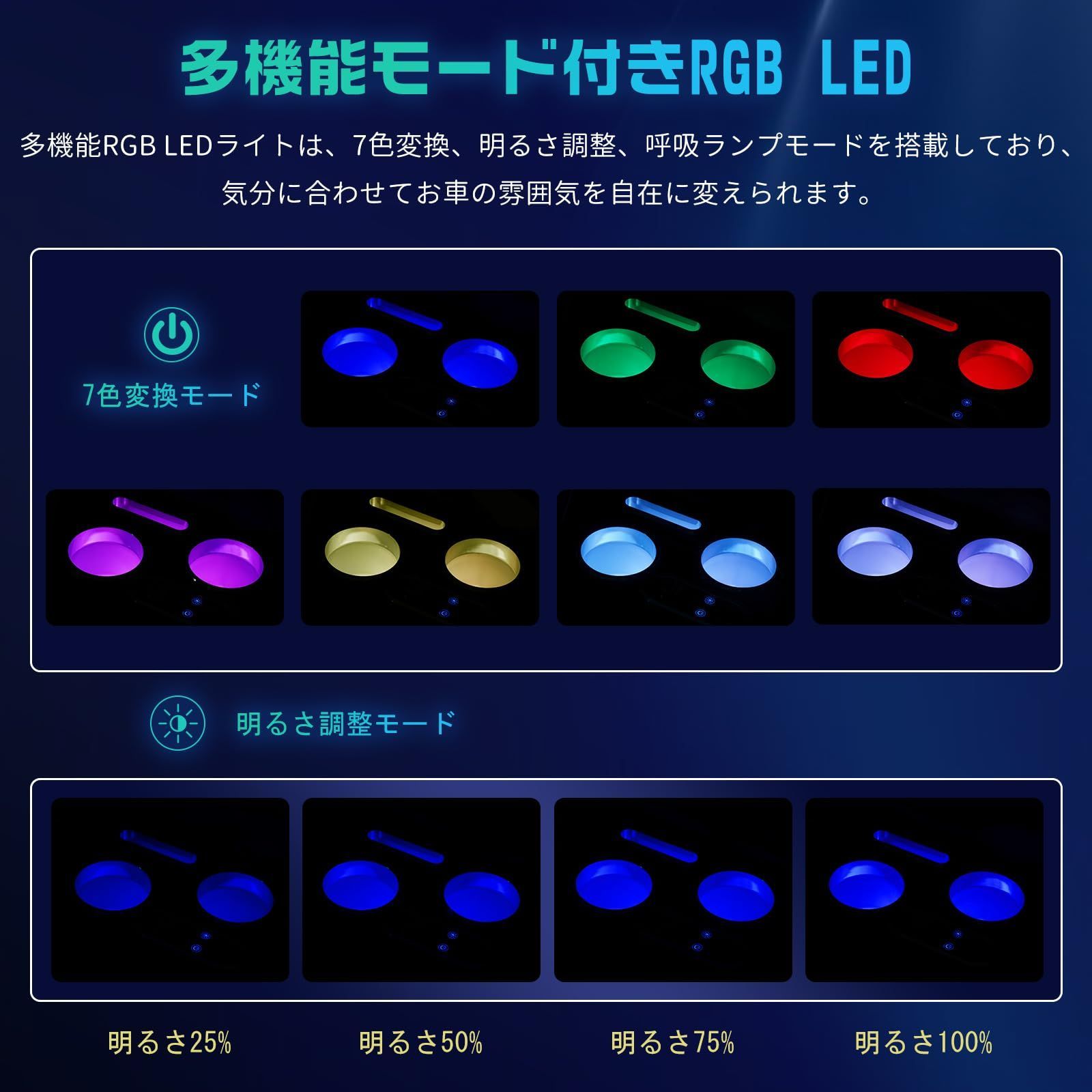 呼吸ランプ 七色変換