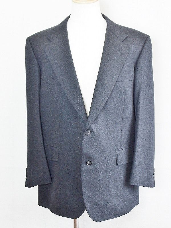 極美品　ミラショーン　２釦　シングルスーツ　グレー　ストライプ　AB６ ミラ・ショーン mila schon 長財布 MSMW8RT2【FITHOUSE ONLINE