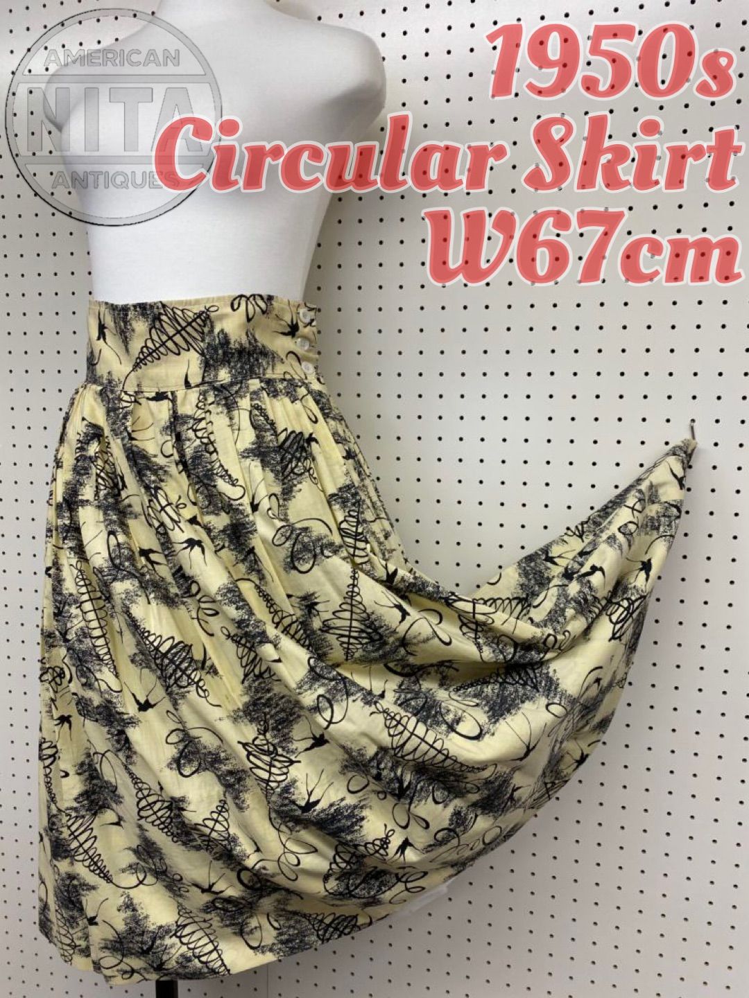 50s メキシカンサーキュラースカートヴィンテージ希少