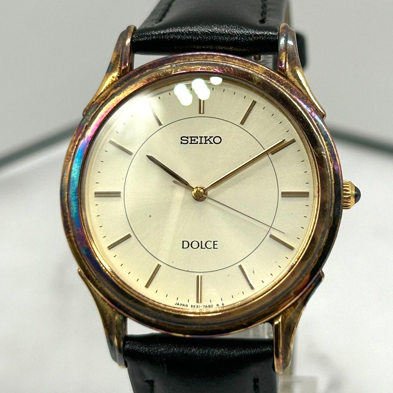 稼動 腕時計　SEIKO DOLCE セイコー　ゴールド　新品電池　B16 電池交換済み】SEIKO Dolce GOLD セイコー ドルチェ スクエア