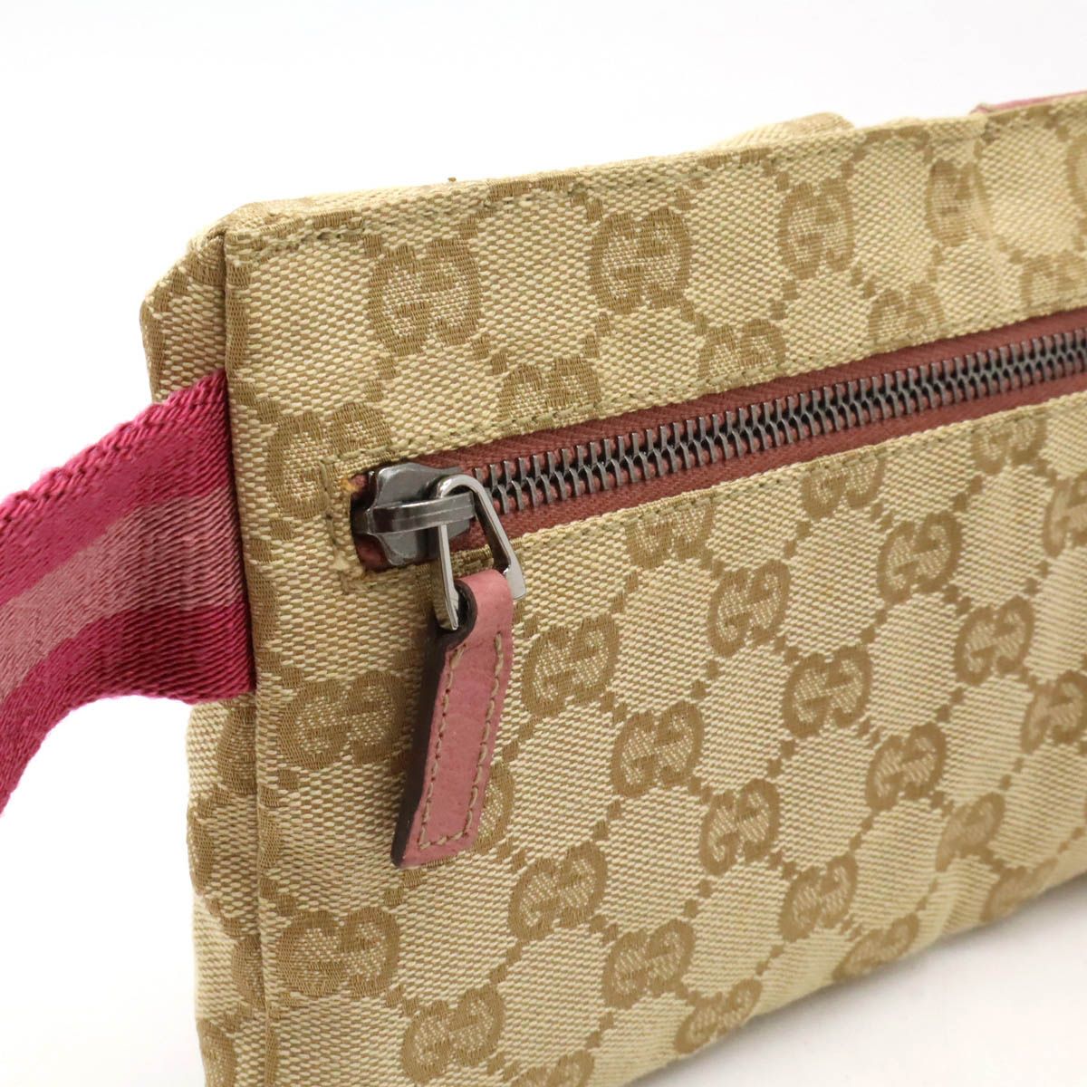 GUCCI グッチ GGキャンバス ウエストポーチ ウエストバッグ