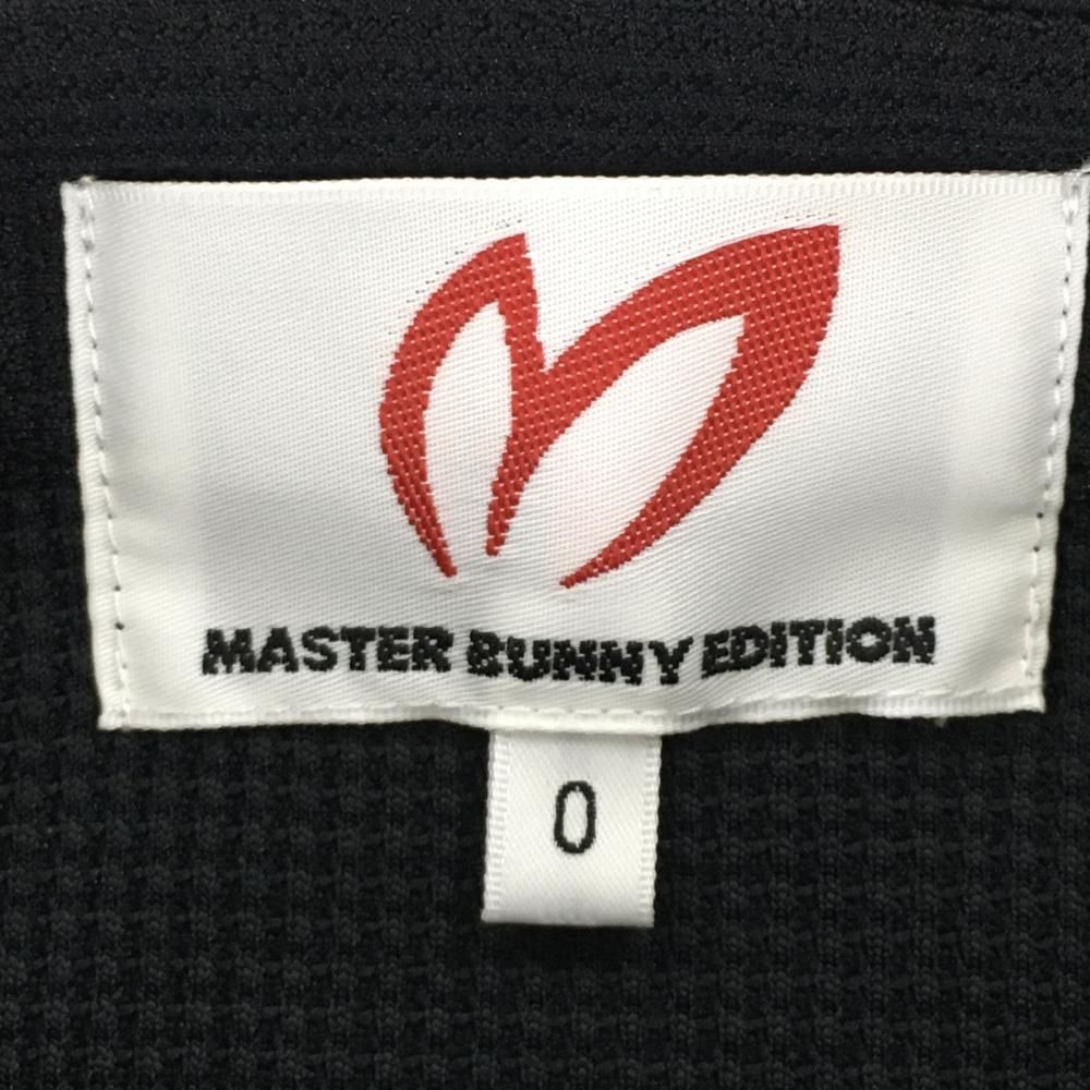 ゴルフ 【新品】マスターバニー 半袖ポロシャツ 黒×白 UVケアサンベールライト レディース 0(S) ゴルフウェア 2024年モデル MASTER BUNNY EDITION