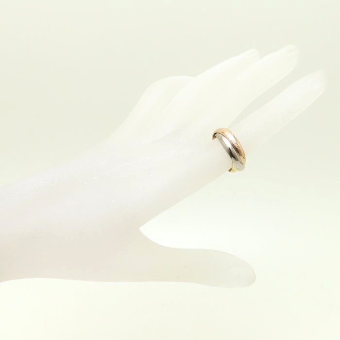 CARTIER カルティエ トリニティ リング 指輪 #50 9.5号 3連 K18スリー  