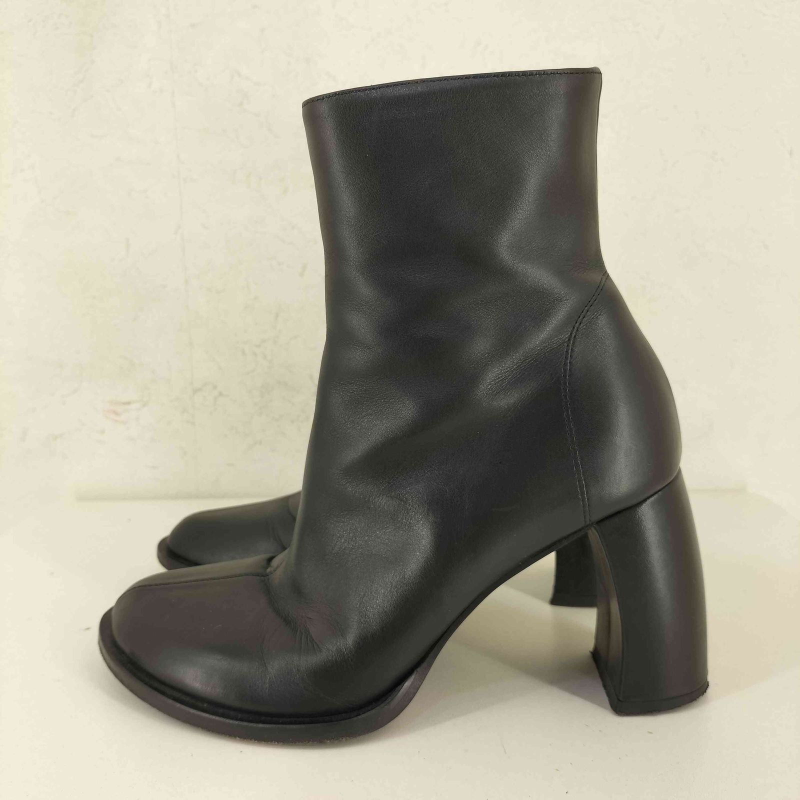 Ann DEMEULEMEESTER カーブヒールブーツ37 アンドゥムルメステール Ann DEMEULEMEESTER カーブヒールブーツ