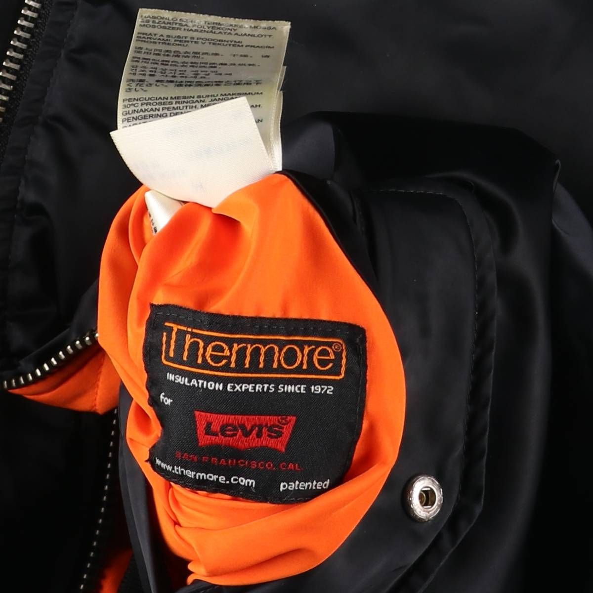 リーバイス　MA-1ジャケット M thermore 古着 リーバイス Levi's MA-1タイプ Thermore ミリタリー フライト