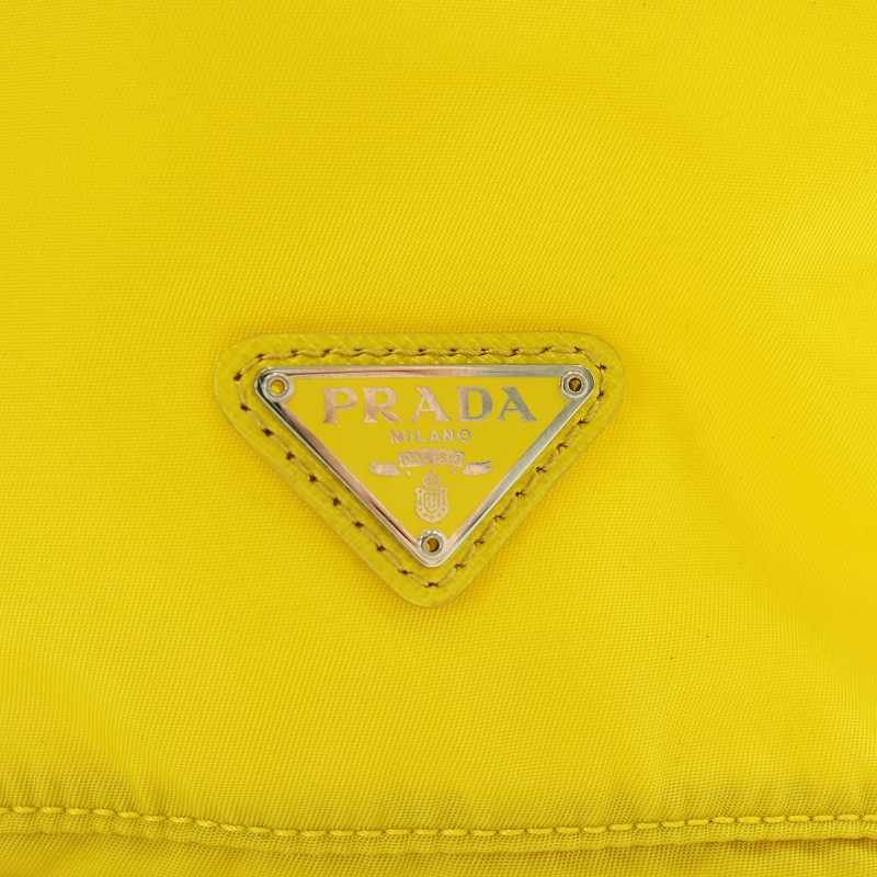 プラダ PRADA ポーチ 巾着 テスートナイロン ロゴ 三角プレート
