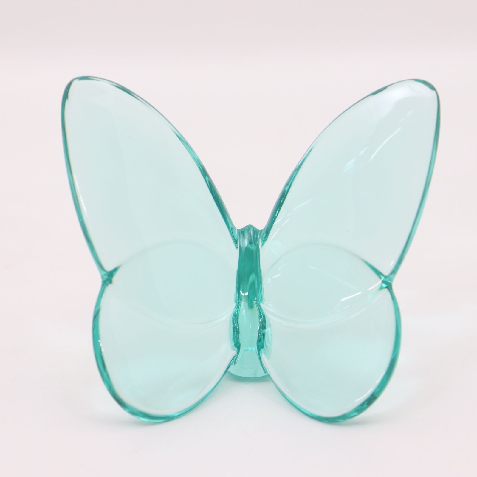 Baccarat ラッキーバタフライ置物 青緑