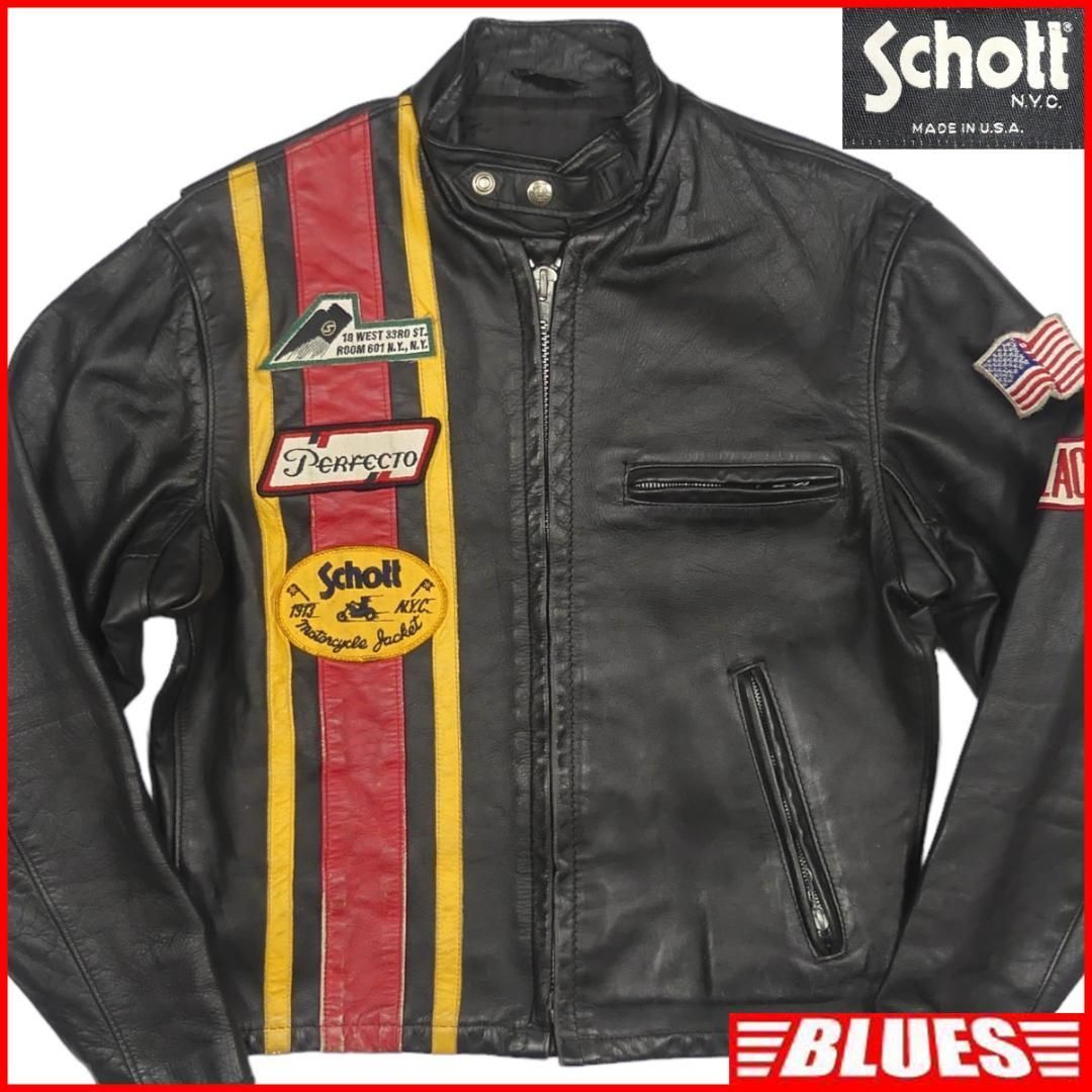Schott 36 ショット S ライダースジャケット シングル HH9525