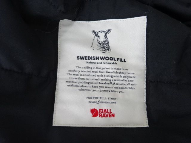 FJALL RAVEN Canada Wool Padded Jacket XSサイズ アウトドアウェア 