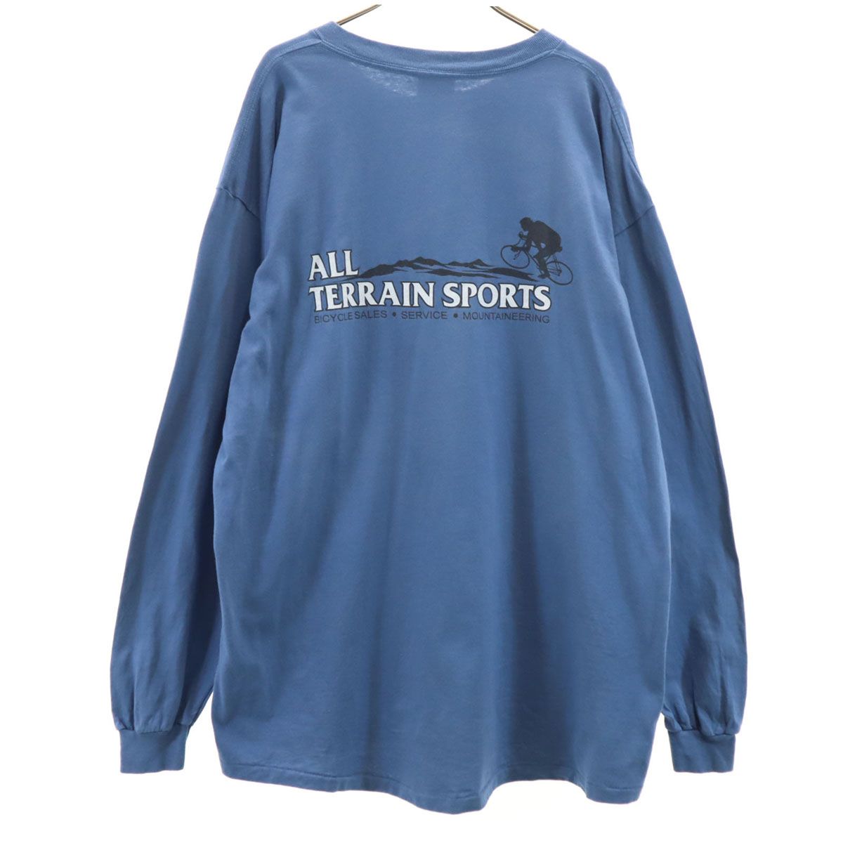 ONEITA オニータ 90s USA製 オールド 長袖 Tシャツ XL ブルー系 POWER 