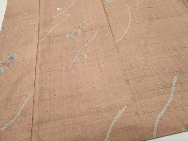 平和屋着物○上質な紬 絞り 色紙吉祥文 正絹 逸品 CAAS7258yc