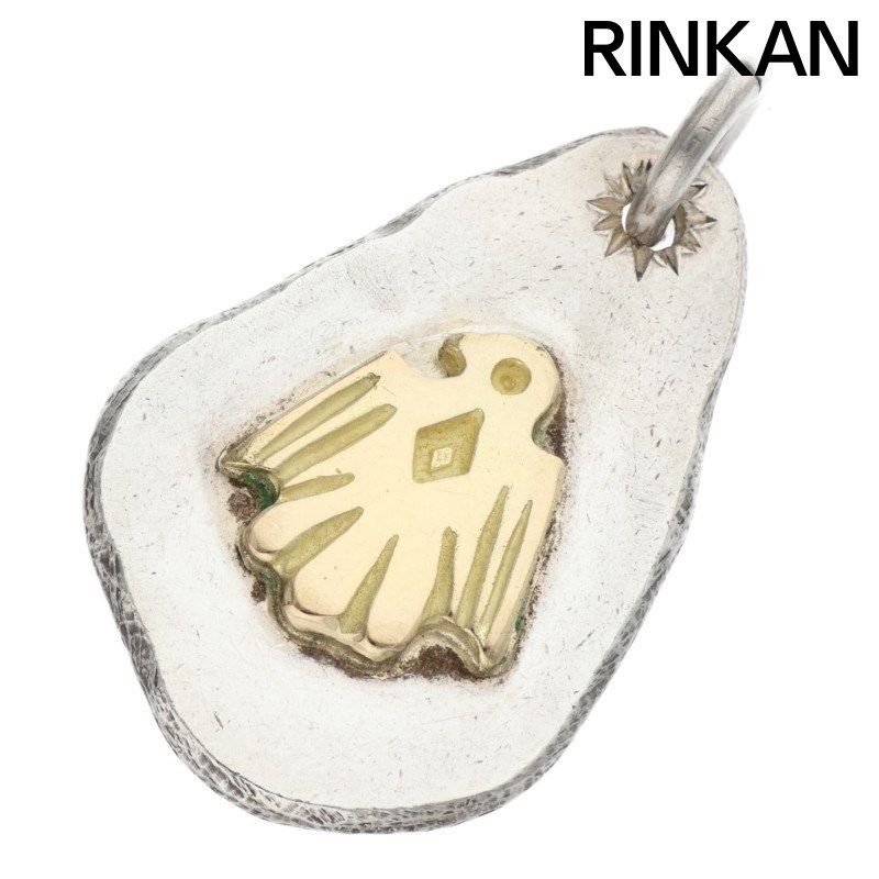 ゴローズ オールドイーグル付き印台メタル ネックレストップ メンズ